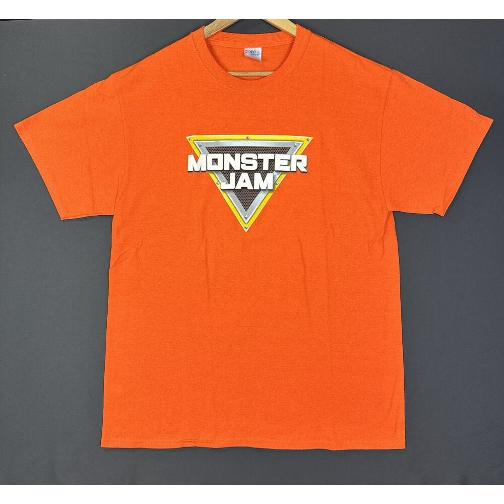Monster Jam Track Crew Orange Shirt Promo Large Hype Streetwear